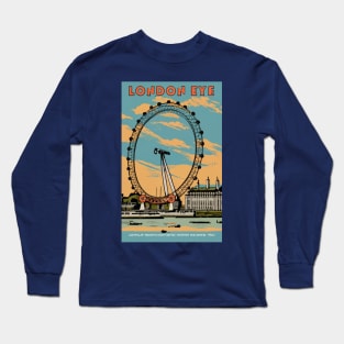 A Vintage Travel Art of London - England Long Sleeve T-Shirt